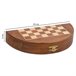 Ajedrez magnético con caja semiredonda de madera Marron