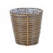 Beliani Conjunto de 2 macetas SARTI Marron