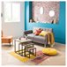 Acomoda Textil – Conjunto de 3 Mesitas Auxiliares de Madera. Madera