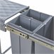 Cubo de basura extraíble Froland capacidad 2x10L + 1x20L plástico Gris