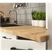 Armario de Cocina Independiente OLIWIA AKORD con 2 estantes 60 Blanco