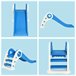 Tobogán Plegable Infantil HDPE HOMCOM Azul