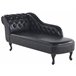 Beliani Chaise longue izquierdo Piel sintética NIMES Negro
