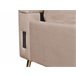 Beliani Cama con somier Terciopelo MIRIBEL 207x218 Beige
