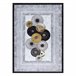 Alfombra lavable MIRO 51130.807 círculos marco 120x170 Gris