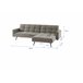 Chaise longue con cama FLO reversible 3 plazas gris Gris