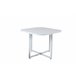 Conjunto de salón 1 mesa y 4 sillas LILIAN Blanco