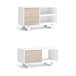 Conjunto de muebles  1Mueble TV100, 1 Mesa de Centro Blanco