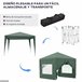 Carpa Plegable Tela Oxford, Acero Outsunny 295x295 Verde