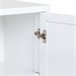 Aparador de 3 puertas de madera y metal Blanco