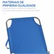 Tumbona Plegable Metal, Tela Oxford Outsunny Azul