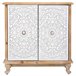 Aparador de madera de 2 puertas Blanco