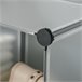 Armario Modular PP, Acero HOMCOM Transparente