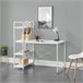 Mesa Escritorio Stavanger con 4 estantes Metal/Aglomerado 120x64 Blanco