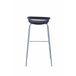 Taburete alto STAR fijo 86,5 cm de alto Negro