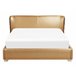 Beliani Cama de agua Piel PARIS 175x228 Dorado