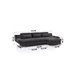 Chaise longue convertible en cama ETERNITY Antracita