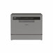 Lavavajillas compacto 55cm 6 Cubiertos Silver CANDY CP6E51LS Gris