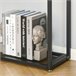 Mesa Consola Vidrio Templado, MDF, Metal HOMCOM 108 Negro