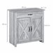 Aparador de Cocina MDF y Melamina de Madera HOMCOM 80 Gris