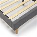 Estructura de Cama tapizada Aroma 150x190 Gris Oscuro