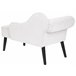 Beliani Chaise longue izquierdo Poliéster BIARRITZ Blanco