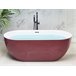 Beliani Bañera independiente CARRERA 80x170 Rojo