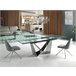 ANGEL CERDA Silla comedor giratoria acero Gris