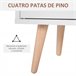 Aparador Tablero de partículas HOMCOM, hogar - muebles de comedor 80 Blanco