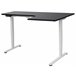 Beliani Escritorio ajustable DESTINES 160x109 Blanco/ Negro