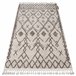 Alfombra BERBER TANGER B5940 Franjas Bereber Marroquí 120x170 Crema