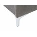 Beliani Cama con somier Terciopelo AMBERT 168x212 Gris