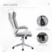 Silla de Oficina Poliéster, Espuma, Nylon, PP Vinsetto Gris