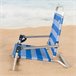 Aktive Silla de playa plegable pequeña marinera c/asa de hombro Azul