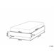 Beliani Cama con somier Bouclé ROANNE 150x213 Crema