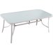 Conjunto De Jardín Mesa + 8 sillas de Textileno Azul