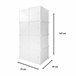 Armario Vestidor Cube Personalizable Boxed Simply 8 Cubos/Puertas Blanco