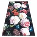 Alfombra lavable ANDRE 1629 flores vintage 120x170 Negro