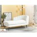Beliani Chaise longue Bouclé ALLIER Beige