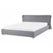 Beliani Cama con somier Poliéster PARIS 195x228 Dorado