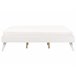 Beliani Cama con somier MDF BERRIC 187x202 Blanco