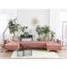 Beliani Sofá modular Terciopelo ABERDEEN Beliani Sofá modular Terciopelo ABERDEEN Rosa