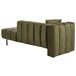 Beliani Chaise longue izquierdo Terciopelo LANNILS Beige