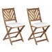 Beliani Cojín de asiento TERNI Blanco/ Beige