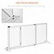 Barrera para Mascotas Madera de Pino PawHut Blanco