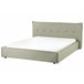 Beliani Cama de agua Lino LESTRE 201x221 Verde