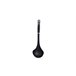 Cucharón para SOPA de acero inoxidable y nylon Negro