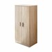 Armario multiusos 2 puertas efecto madera 55 Roble