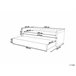 Beliani Cama con somier Terciopelo LIBOURNE 92x220 Rosa Talco