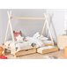 Beliani Conjunto de 2 cajones de cama Madera de pino CRONAT Madera Clara